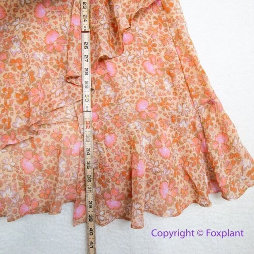 New! Free People Romance Me Floral Print Maxi Half Slip Skirt , size M - Picture 7 of 16